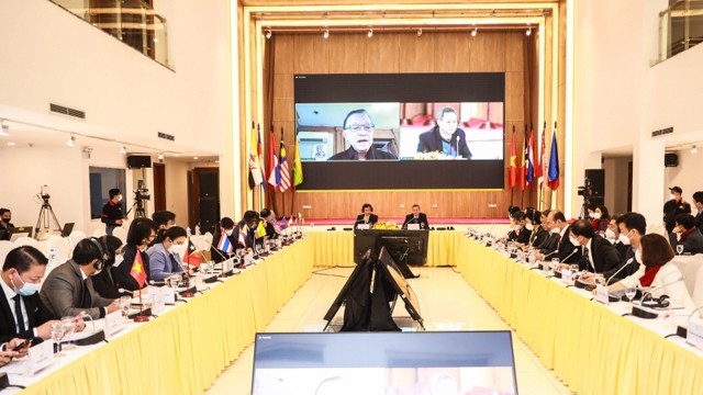 第31届东南亚运动会第一次团长会议现场。