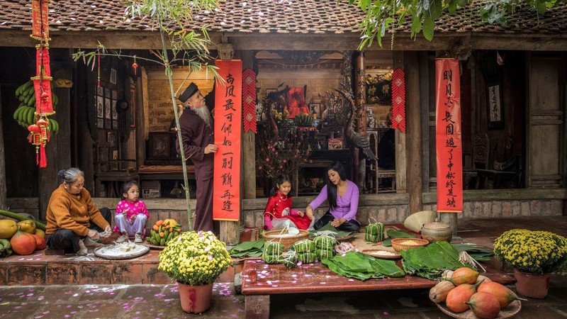 越南人过春节至美。