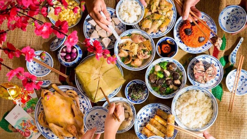 越南北方过年饭。