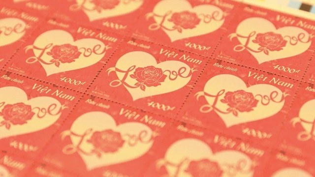 情人节“爱情邮票”