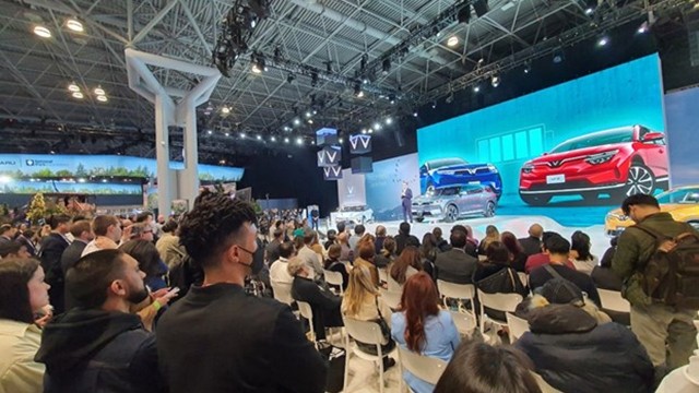 越南Vinfast集团电动汽车在纽约国际汽车展受欢迎。