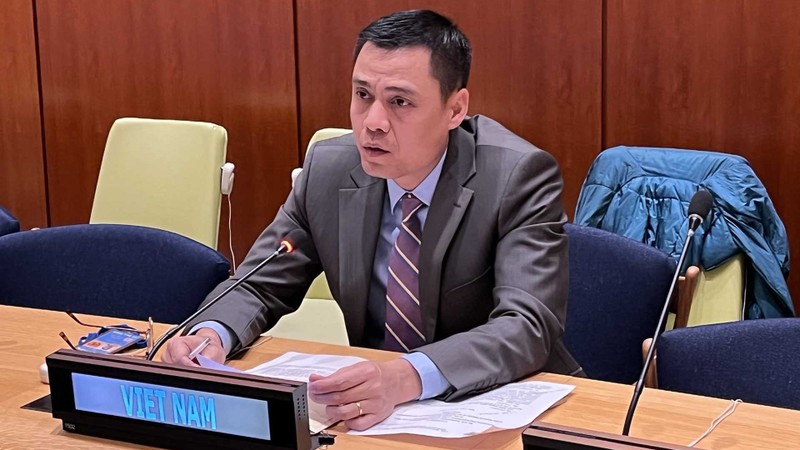 越南常驻联合国代表团团长邓黄江。