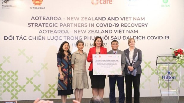  新西兰向越南提供总值200万新西兰元的援助计划公布仪式。（图源：越通社）