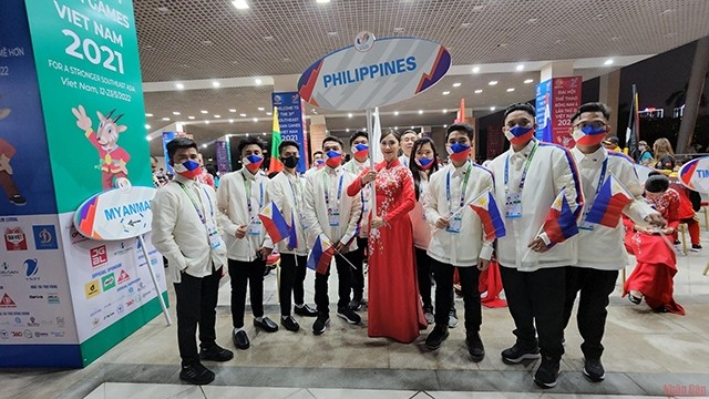 菲律宾体育代表团对东道国越南举办的第31届东南亚运动会印象深刻。（图片来源：山百 摄）