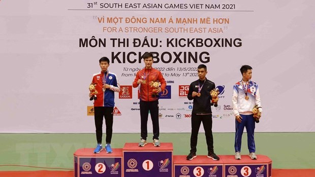 越南踢拳队获得五枚金牌，成功卫冕东南亚地区冠军。