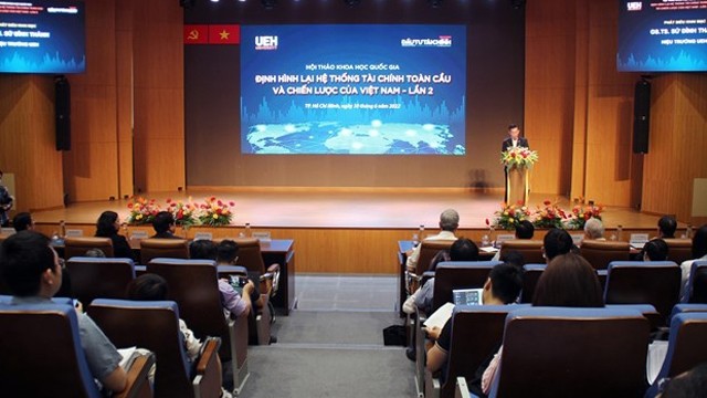 “第二次重塑全球金融体系和越南战略”的全国性研讨会现场。