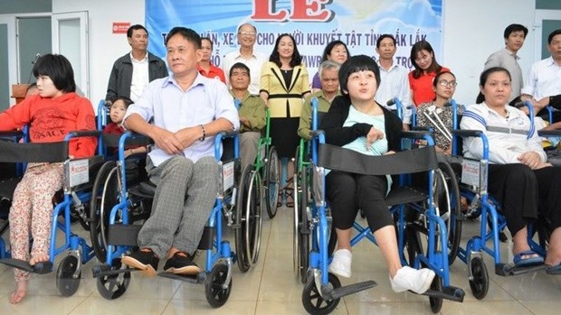 附图：越南承诺致力于促进残疾人权利。