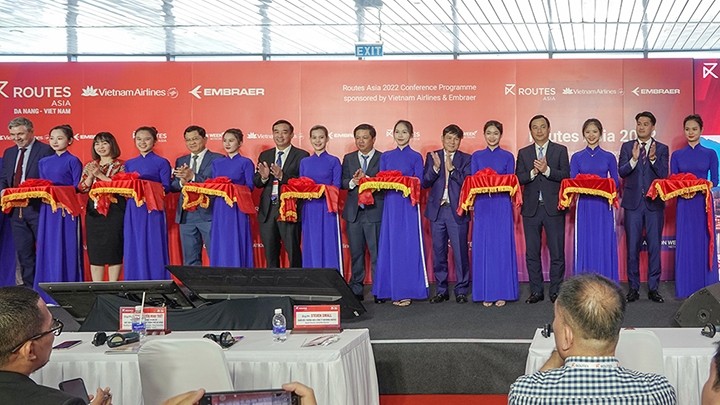 2022年亚洲航线发展论坛开幕式。